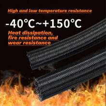 غطاء واق من السلك لخطوط البيانات والكابلات, مقاوم للدرجات الحرارة المرتفعة والمنخفضة, سهل الاستخدام