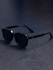 New Vintage Classic Square Small Frame Fashion Glasses, Unisex Simple Versatile High-End Casual, Daily, Party, Street Style Fashion Glasses, Suitable For Everyday Wear - Multicolor - View 12