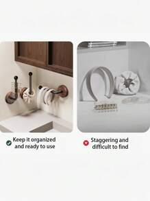 1pc Walnut Wooden Wall Mounted Hook Without Drilling, Fashion Style, Strong Adhesive, Easy Install,Rustic Decorative Hooks For Hanging Coats, Towels, Keys, Bags,For Entryway, Bathroom, Door - Heavy Duty Wooden Hooks,Over-The-Door Hanger Hook,Home Storage Hooks, Kitchen Storage Hooks, Bathroom Storage Hooks