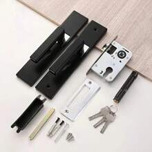 1pc Luxurious Beautiful Quiet And Beautiful Antique Style Door Lock Handle Set Door Handle Set Indoor Door Lock