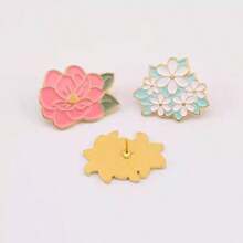 1pc Authentic Teacher's Day Gift Sunflower & Lily Flower Decoration Brooch, Cute Style For Couples, Students, Bag Decor