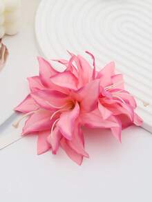 1 件双头仿百合花超大侧发夹，波西米亚风格侧刘海夹，适合海滩度假、旅行、约会、日常佩戴爪夹发夹发夹、学校用品 - 彩色 - 查看 9