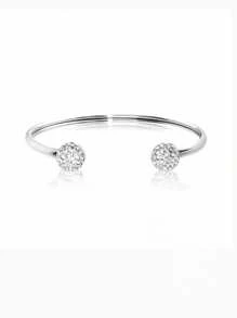 925 Sterling Silver 18K Gold Plated Crystal Mariner And Paperclip Link Bracelet