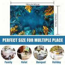 1/4/6/8/12 piezas Manteles individuales con estampado lavable, manteles protectores adecuados para comedor interior y exterior, ideales para fiestas, fiestas y decoración de mesa de cocina