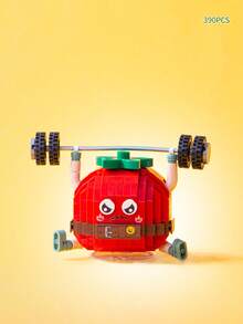 LOZ 300+pièces Petit bloc de construction de légumes alimentaires mignons, tomate, maïs, chou, aubergine, jouet de construction à assembler, décoration de bureau, ornement, cadeau de Noël - Multicolore - Voir 10