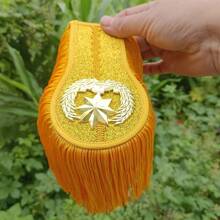 1 Paar Schulterstück Epauletten Brosche Bord Multifunktionale Quaste Fransen Epauletten für Trommel Horn Band Jacken Mäntel Epaulette