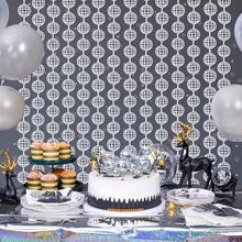 2 tấm rèm lá kim loại hình quả cầu Disco, trang trí tiệc Disco Bachelorette/sinh nhật/đêm giao thừa, phông nền quả cầu Disco có đính sequin, gian chụp ảnh trang trí tiệc Disco 39,3 * 78,7in - Nhiều màu - Xem 5