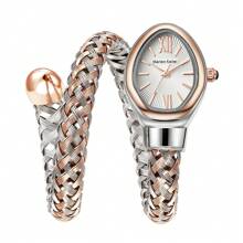 Damen Schlangen-Armreif Uhren, Mode Armband Uhr, Marken Quarz Uhr für modebewusste Mädchen