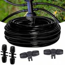 Tubo di irrigazione morbido da 4/7, diametro interno 4 mm, diametro esterno 7 mm, kit di irrigazione a goccia, tubatura di distribuzione, tubo da giardino, adatto per sistema di irrigazione a goccia da giardino, connettori a 6 vie e 4 vie, tubo da giardino per irrigazione automatica, accessori per irrigazione da giardino, applicabile per prato, giardino, ortaggi, agricoltura, irrigazione di aiuole di fiori - Multicolore - Visualizzare 1