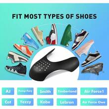Best Seller Sports Shoe Toe Protector, Tennis Shoe Crease Protector, Patented Curved Design, Unisex, Black And White Available, Dorm Shoe Crease Preventer, Must-Have For Back To School To Extend Shoe Lifespan,Shoe,Spring Summer Picks,Brides Maid Gifts,Room,Bedroom Decor,Beach,Travel,For Men,For Women,Vacation - Multicolor - View 12