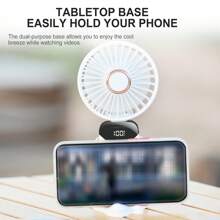 AOYI Ventilatore portatile pieghevole ricaricabile, con base e cinturino da appendere, essenziale per le vacanze, ventilatore manuale estivo da viaggio, 800mAh, 5 velocità regolabili, per ufficio, pendolarismo, campeggio, picnic, escursionismo, spiaggia, zaino, sport