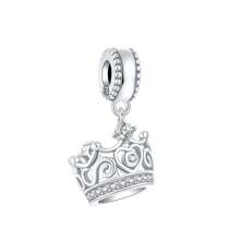 Silver Plated Charm Lifes A Camble Mom Is The Queen Lion Love Crown Series Charm Bead Is Suitable For Diy Female Bracelet Pendants