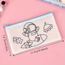 18pcs Colorable Pencil Case: Ideal For Wax Crayon Party Bags, Small Gifts And Decorations - No Batteries Required, Random Color/Style,Back To School,Stationery - Multicolor - View 6