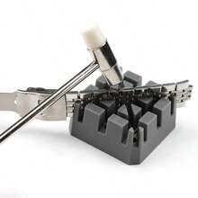 5pcs Watch Band Link Remover Kit - Includes Dual Head Hammer, Band Holder, Pin Punches 3pcs For DIY Watch Adjustments And Repairs The Ideal Choice For Giving Gifts To People