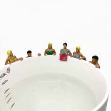Drink Charmers Drink Markers,Wine Glass Tags Charms Hanging Ornament Identify Label,Cup Edge Action Figurines For Drink Marker,Wine Markers Wine Glass Charms Glass Recognizer For Glass Drink Marker,Summer Beach And Seaside Party Decorations,Hanging Decoration,Recognition Label,Wine Glass Charms For Parties - Bachelorette,Family Get Together & More,Novelty Gifts,Random Style