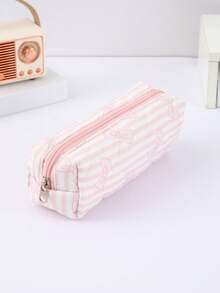 1pc Bow Pencil Case, Creative Floral And Bow Pattern Design, Beautiful Pencil Case - Suitable For Study Stationery Storage And Desktop Organization Decoration, Daily Portable Storage Bag, Beautiful Gift For Friends,Back To School,School Supplies,Pencil Pouch,School Bag - Multicolor - View 19