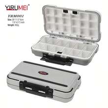 YIRUMEI Waterproof Fishing Tackle Box Fishing Accessories Tool Storage Box Fish Hook Lure Fake Bait Boxes For Carp Fishing Goods - Grey - View 2