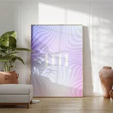 1/3pcs Wall Art Posters, Modern Style Butterfly Aura Positive Affirmation Set Of 3 Posters, Retro Gradient Print 1111 Angel Number Wall Art, Manifest Dorm Decor Girls Gift ,Wall Art With Frame - Multicolor - View 13