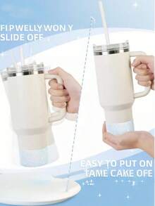 1 件硅胶闪光杯套，防滑，耐热，玻璃杯垫 - 彩色 - 查看 7