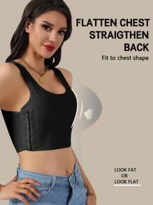 1pc Cosplay Seamless Chest Wrap Bandeau Bra, Breathable Chest Shaping Bra, Summer