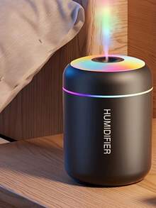 1 件 USB 供电精油扩散加湿器，带变色夜灯 - 冷雾，植物健康促进剂，圆形设计为家庭或办公室营造舒适氛围，办公室装饰 | 氛围增强剂 | 安静运行，香薰喷雾 - 彩色 - 查看 11