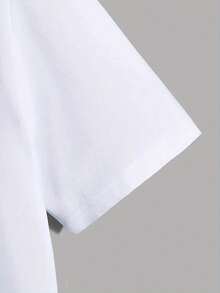 Men's  Moroccan Graphic T-Shirt - Lightweight Summer Short Sleeve Crew Neck, Red With Green & White Stripes, Comfortable Polyester Fabric For Casual Wear, Everyday Comfort Tee | Bold Print Tee | Opentop Shirt - White - View 3