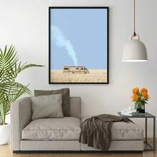 1 件复古《绝命毒师》电影中世纪艺术海报帆布画墙面印刷画，适用于客厅、卧室、餐厅的家居装饰画，可选画框，现代海报、墙面艺术、帆布画和可重复使用的画框 - 彩色 - 查看 6