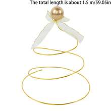 Decoración de pastel, bolas espirales de oro y plata, árboles de deseos, decoración superior del pastel de boda, decoración de pastel de cumpleaños, detalle