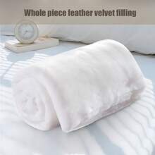 White Quilt Machine Washable, Super Soft For Home, Hotel, Guest House Use, Single & Double Bed Size Silk Floss Filled Comforter, Waterproof