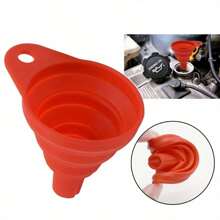 Large entonnoir en silicone pour huile moteur - pliable et portable pour les changements d'huile de voiture