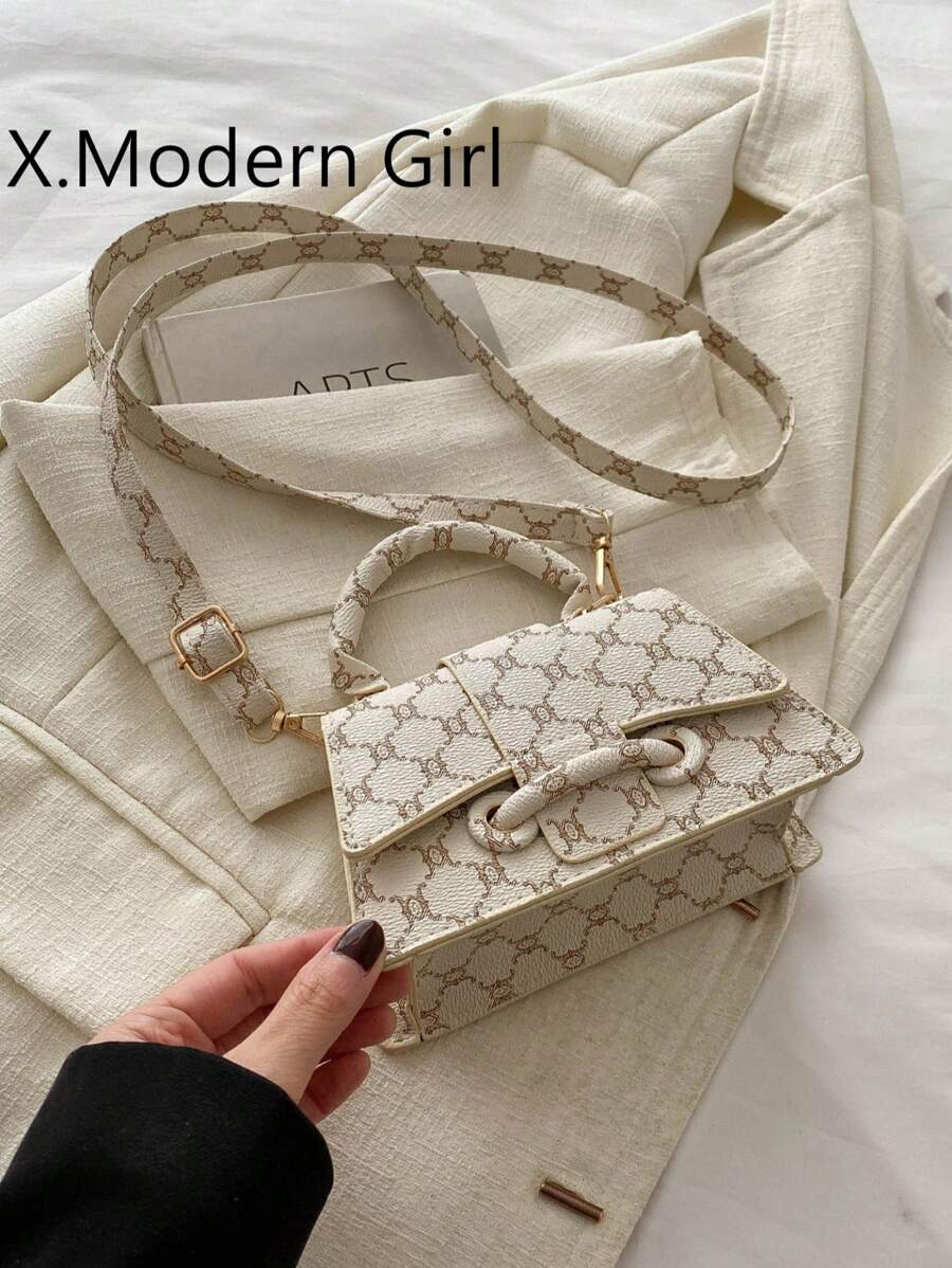Mini Square Bag, Elegant And Fashionable Handbag, Versatile Shoulder/Crossbody Bag For Women
