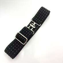 1pc Fashion Alloy Equestrian Belt For Women, Adjustable Elastic Waistband Halloween Summer, School Fall, Autumn, Halloween - Black - View 23