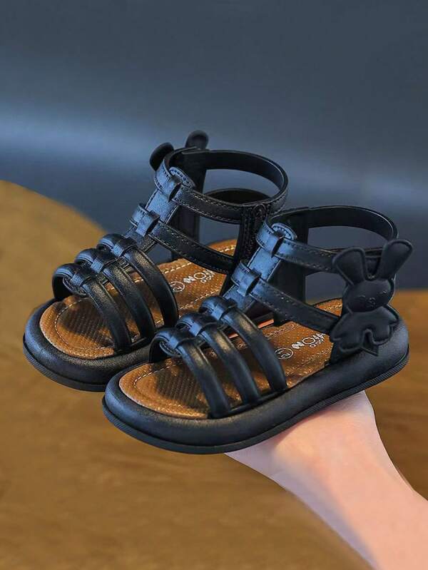 New Summer Girls Sandals Open Toe Soft Sole Fashion Korean Style Princess Student Versatile Cute Shoes