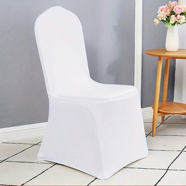 10/20/30pcs/Set Wedding Chair Covers, Stretchy Seat Covers For Banquet Hall, Hotel, Party, Home Decor