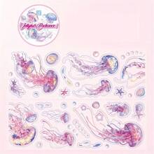 Ocean Heart PET Tape - High Quality Ocean Life Design, Lively Marine Life, Coral Reef And Bubbles, Suitable For DIY Journal, Scrapbooking And Crafting, 1 Roll, Decorative Accessories | Imaginative Design | Colorful Rolls, Underwater Decor