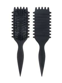 Set de cepillos definidores de rizo - Cepillos desenredantes y suavizantes para cabello rizado, textura suave, anti-frizz, para peinado diario para mujeres