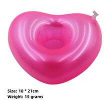 1pc Inflatable Flamingo Floating Cup, Beverage Cup Holder, Swimming Pool Cup Mat, Pink Accessory, Drink Holder, Beach Essential, Beach Accessory - Multicolor - View 11