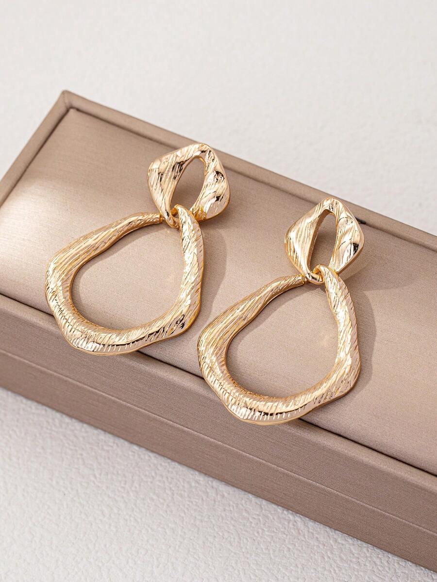 1 Cặp bông tai hình học phong cách cổ điển tinh tế dành cho nữ