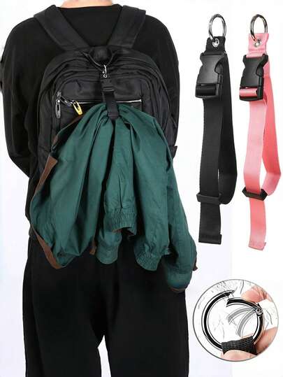 1/2 PIEZAS Correas portátiles para equipaje, correas de embalaje portátiles antirrobo, organización segura del equipaje, correas de equipaje ajustables multifunción, accesorios de viaje para equipaje, adecuadas para maletas, mochilas, todo tipo de equipaje. Correas portátiles para equipaje, accesorios escolares, cosas de la escuela