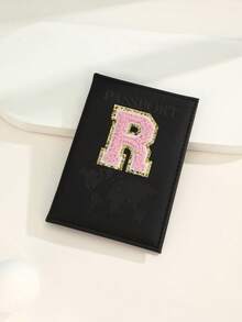 شنطه سفر اغراض سفر لوازم السفر اغراض السفر اشياء للسفرحافظة جواز سفر حرف A-Z قطعة واحدة ، غطاء جواز سفر مطبوع بخريطة العالم من مادة ال- PU ، كتيب جواز سفر وردي ، محفظة جواز سفر للسفر والأعمال ، أساسيات السفر الصيفية خفيفة الوزن - الأسود - مشاهدة 26