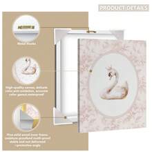 1 Canvas Hanging Picture With Frame For Easy Hanging, Baby Essentials, Baby, Pink Vintage Ballet Wall Decor, Girls Nursery Decor, Ballerina Wall Decor, Pink Bow Ballet Print, Pastel Pink - Multicolor - View 5