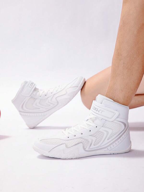 Chaussures d'entraînement de boxe professionnelles, unisexes, légères, antidérapantes et respirantes pour la gym et les sports de combat