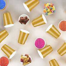 50/40/30/20 st. 50 g blykulsmuggar, minimuggar i glas och plast för födelsedagsfest, provsmakning och provsmakning - Svart - Visa 3