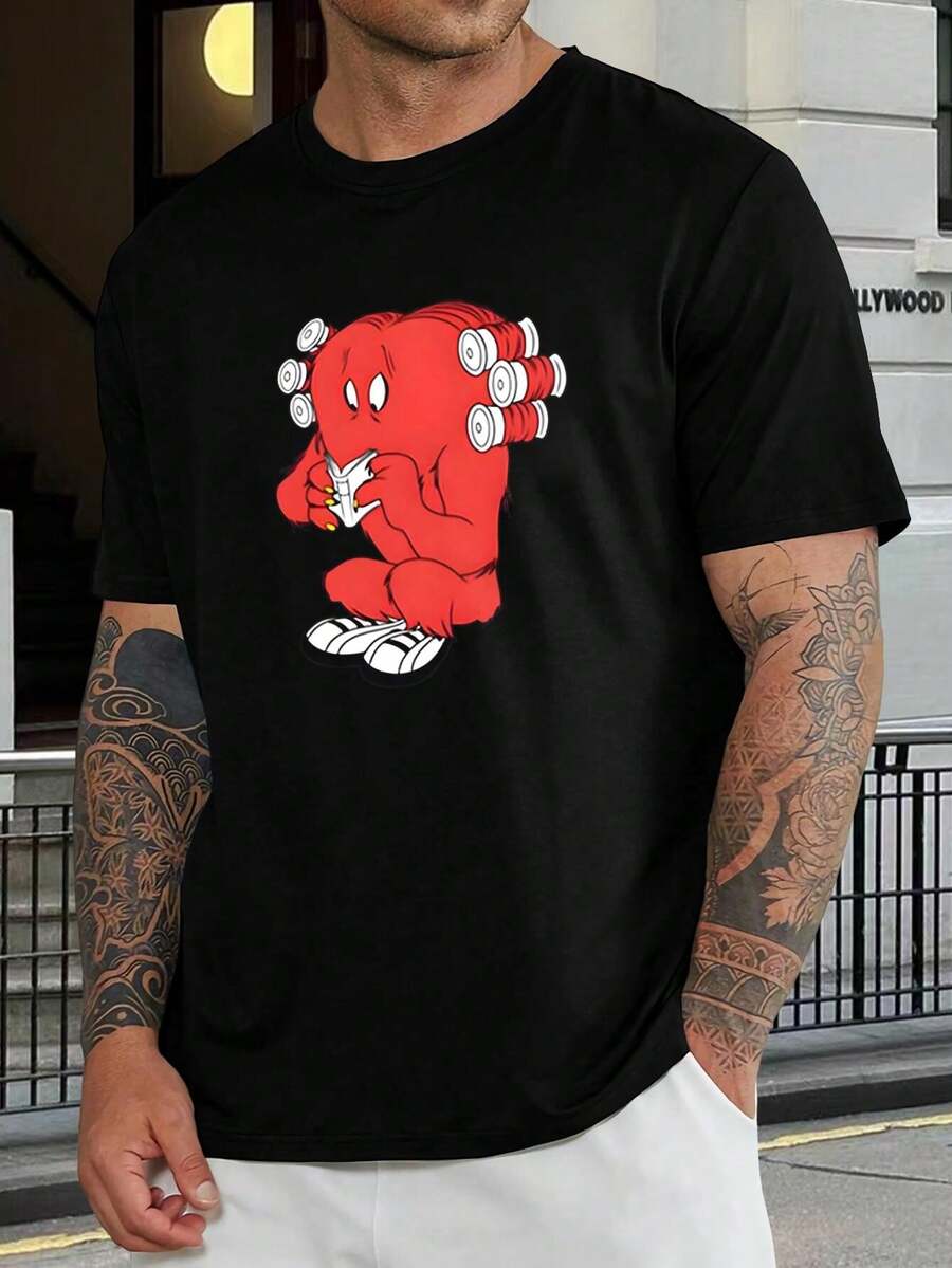 Camiseta para hombre con geometría abstracta inspirada en Kandinsky | Camiseta gráfica de arte moderno | Camiseta informal de algodón para amantes del arte | Regalo creativo único para él - Negro - Negro - Ver 1