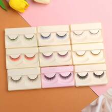Multicolor Doll Eyelashes Simulation False Lash Length 0.8cm Dolls Modification DIY Accessories Decoration Suitable For 1/3 1/4 Scale