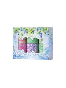 6 Rollen Schönes Blumenmuster PET wasserfestes Klebeband für DIY Scrapbooking, Journaling und Foto-Collagen Dekorative Aufkleber Rollen - Geschenk für Freunde zum Schulstart