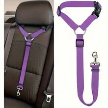 1Pcs OPETEE Dog Seat Belt Harness - Adjustable Vehicle Safety Restraint With Secure Metal Clasps, Comfortable Padded Design & Ergonomic Support For Secure Pet Travel, Easy-Install Car Tether Leash For Dogs (Black), Dog Harness