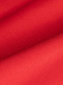 Koreanisches Film-/Spiel-Cosplay-Kostüm, rotes Jumpsuit-Set mit Kapuze, Hose, Handschuhen und Gürtel, 3-teilig