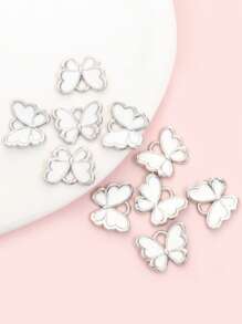 10pcs Cute Vibrant Candy Color Butterfly Charms - Perfect For Girls Jewelry Making, Fashion Necklace, Bracelet, Earrings, Keychain, Phone Chain & & Other Hanging Decorations DIY Multicolor Butterfly-Shaped Accessories - Ideal For Spring Summer Dressing Accessory