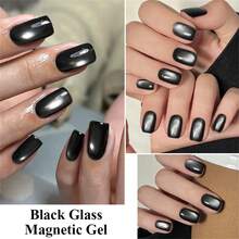 Mtssii 7ml 棕黑色玻璃猫磁性凝胶指甲油朋克风美甲半永久可卸凝胶冬季美甲用品 - 彩色 - 查看 9